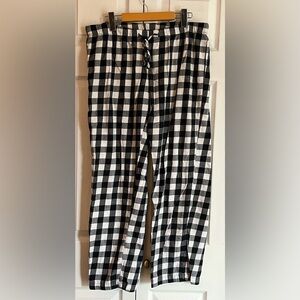 La SENZA Navy and White Checkered Sleep Pants